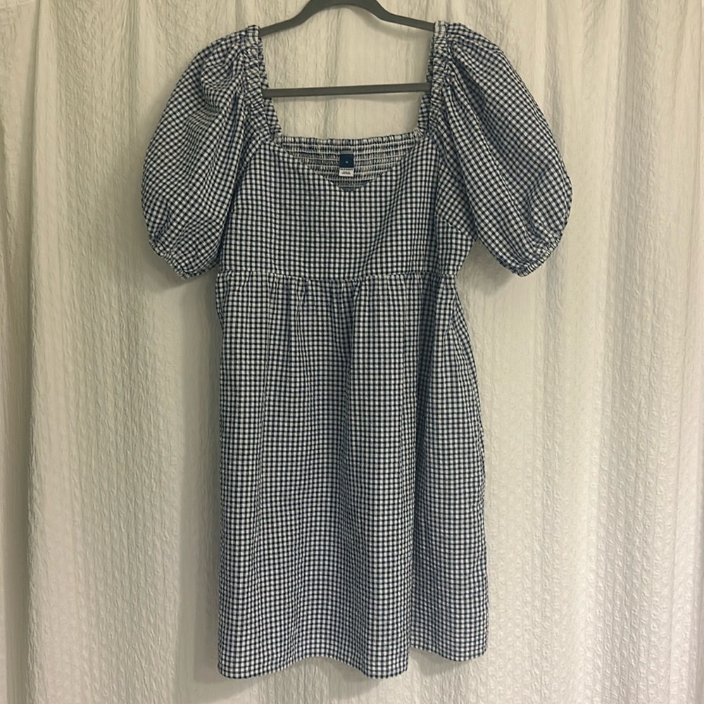 Gingham Seersucker Old Navy Dress